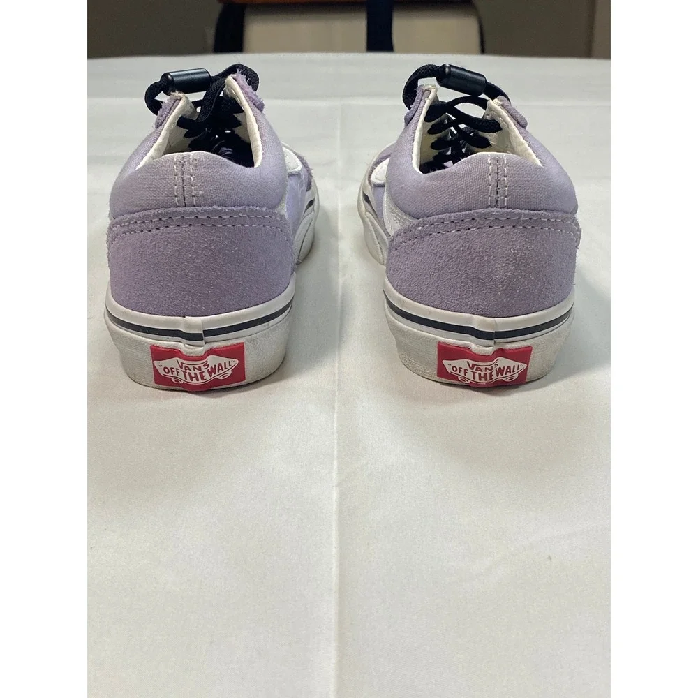 Vans Old Skool‎ Kids Lavender Suede Lace Up Low Top Sneakers Size 11